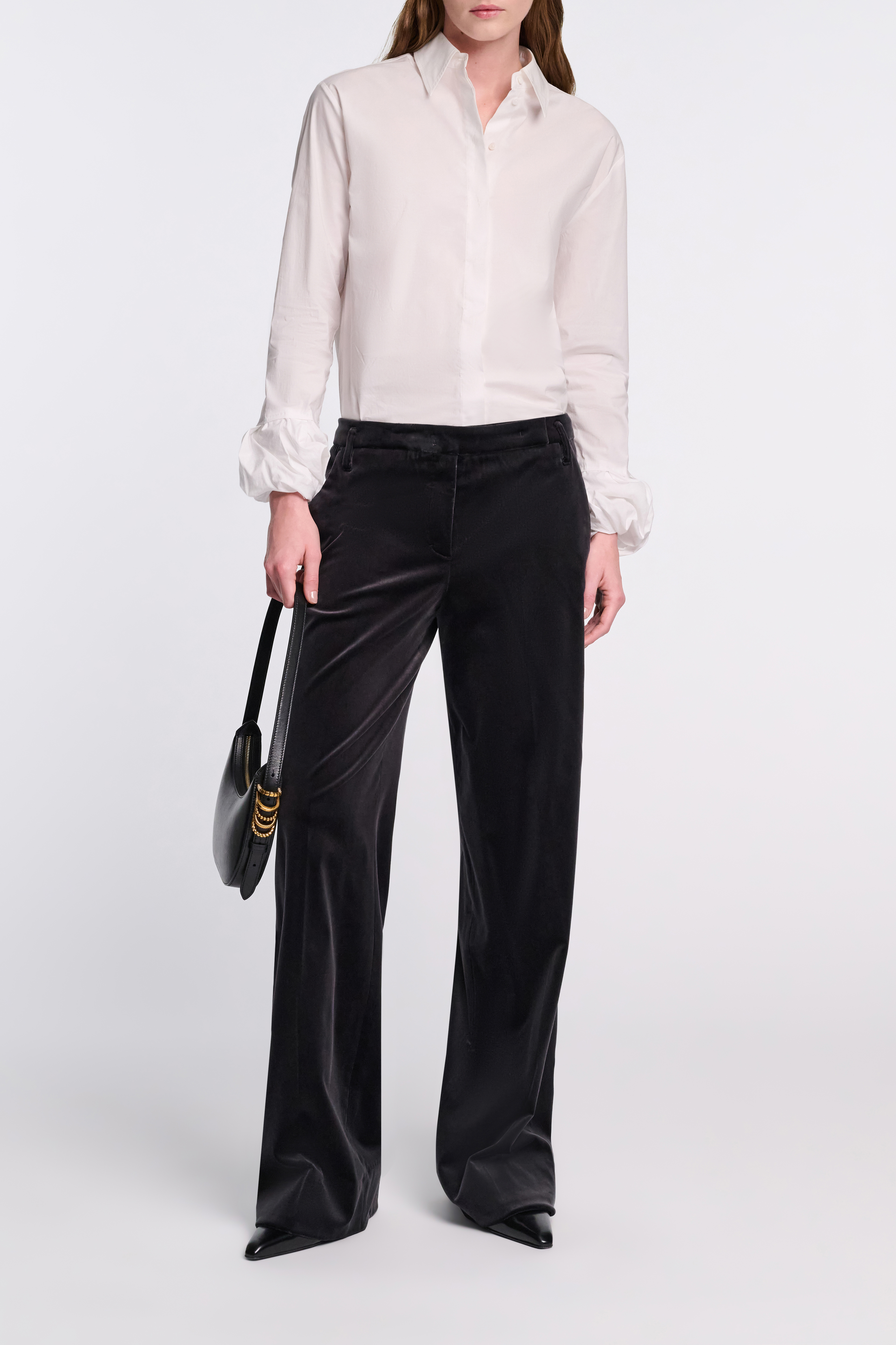 Dorothee Schumacher Velvet trousers graphite